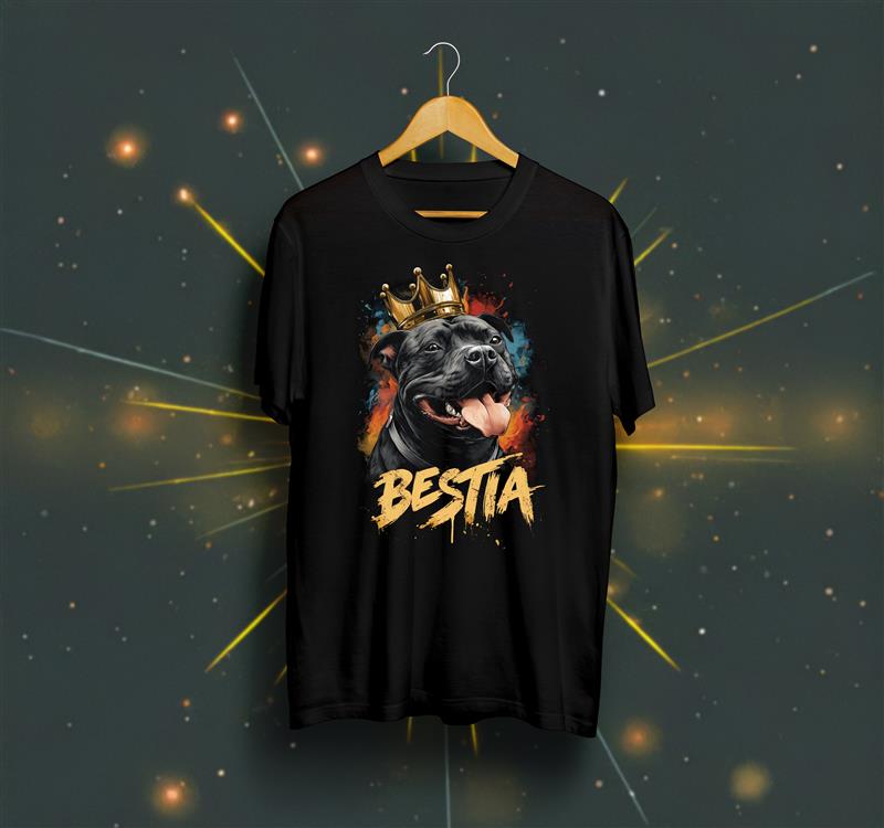 Staffy T-shirt Black - Tampa Home & Garden Store