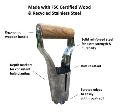 Stainless Steel Garden Bulb Planter - Tampa Home & Garden Store