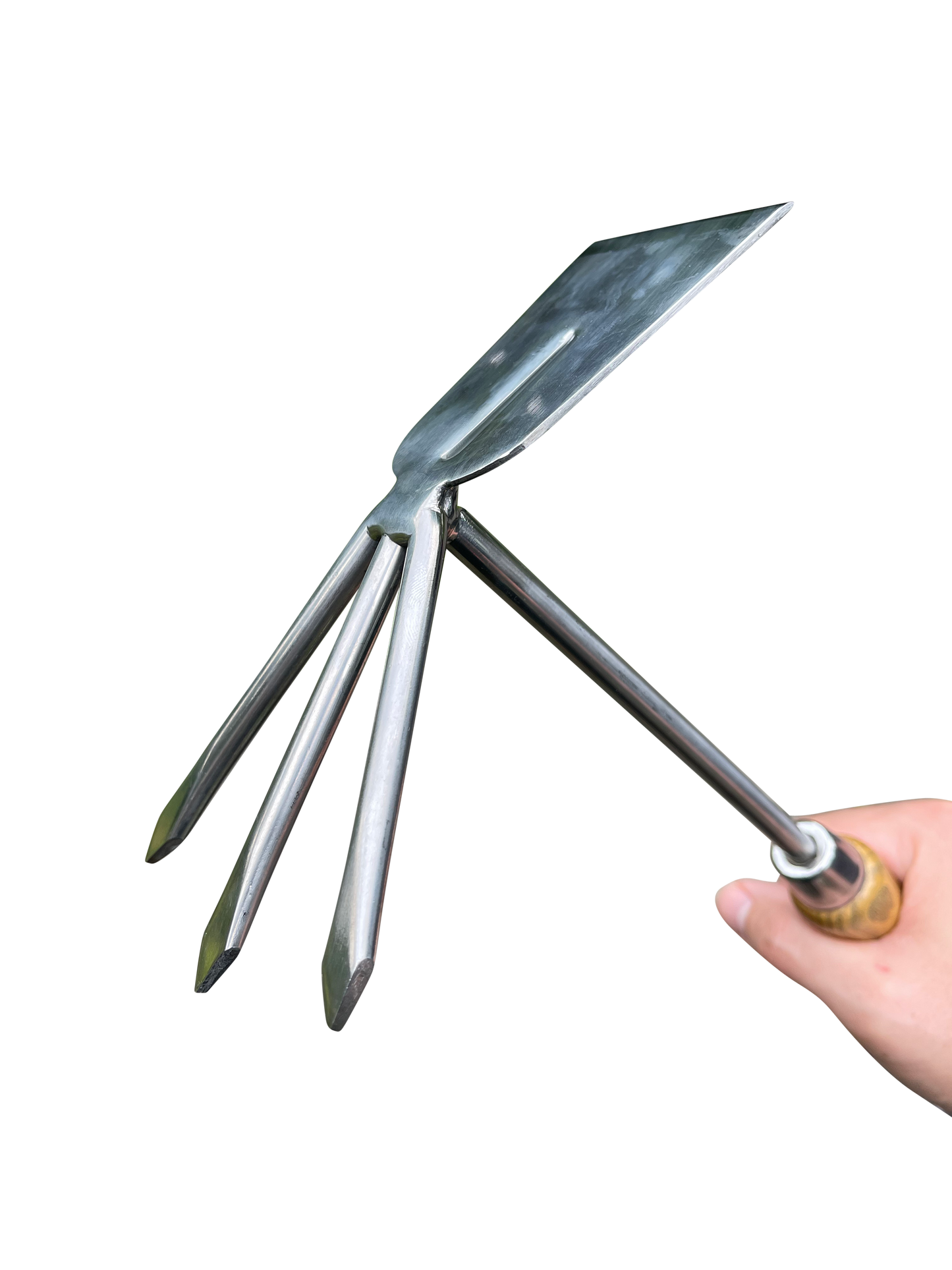 Stainless Steel Garden Cultivator Hoe (classic wood handle) - Tampa Home & Garden Store