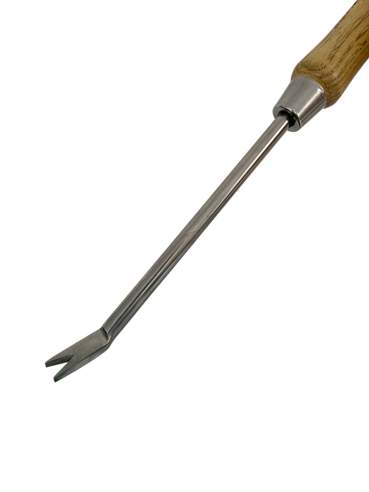 Stainless Steel Garden Dandelion Weeder (classic wood handle) - Tampa Home & Garden Store