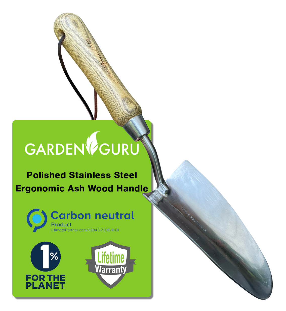 Stainless Steel Garden Trowel (classic wood handle) - Tampa Home & Garden Store