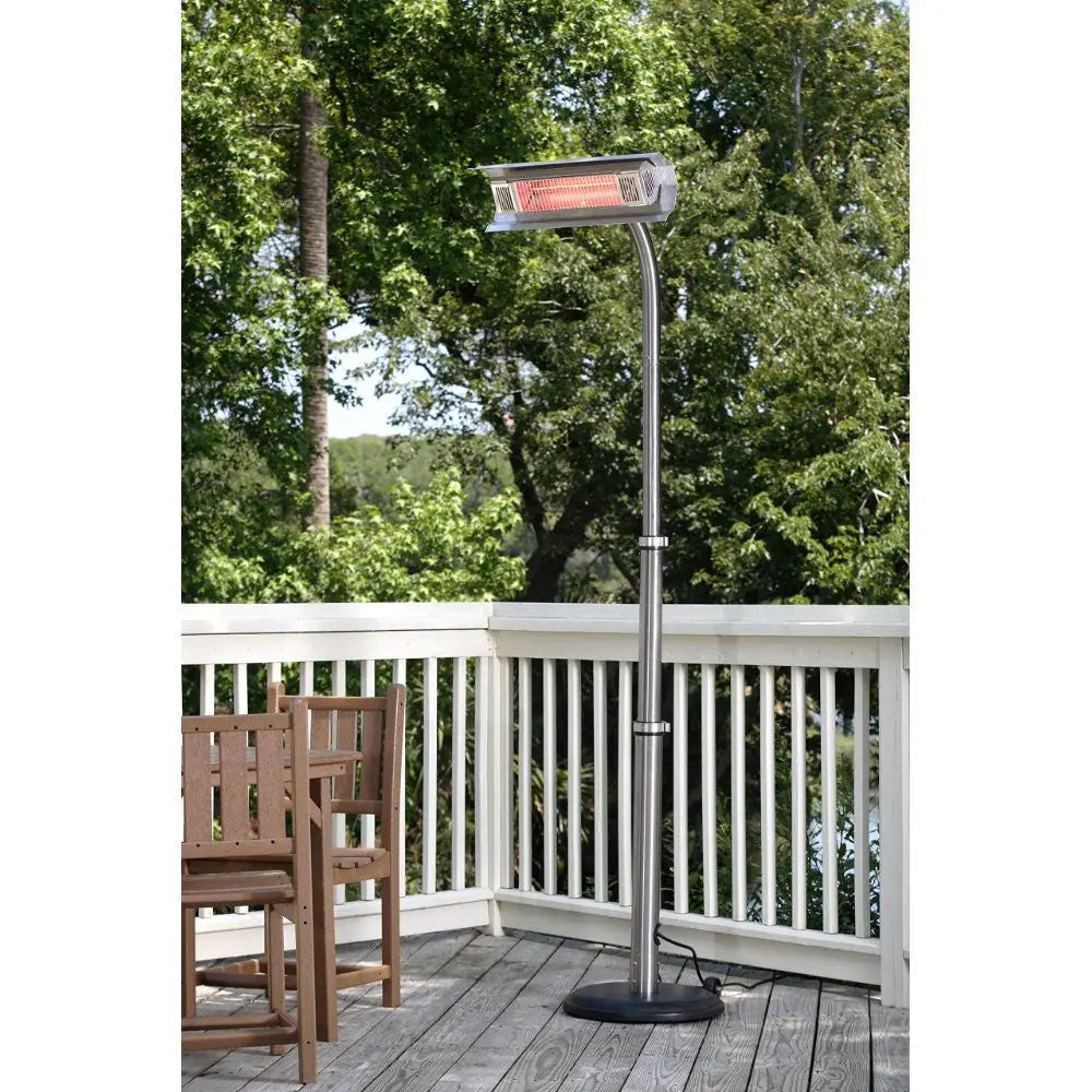 Stainless steel telescoping offset pole infrared patio heater Fire Sense electric outdoor heater on Tampa Home & Garden Store