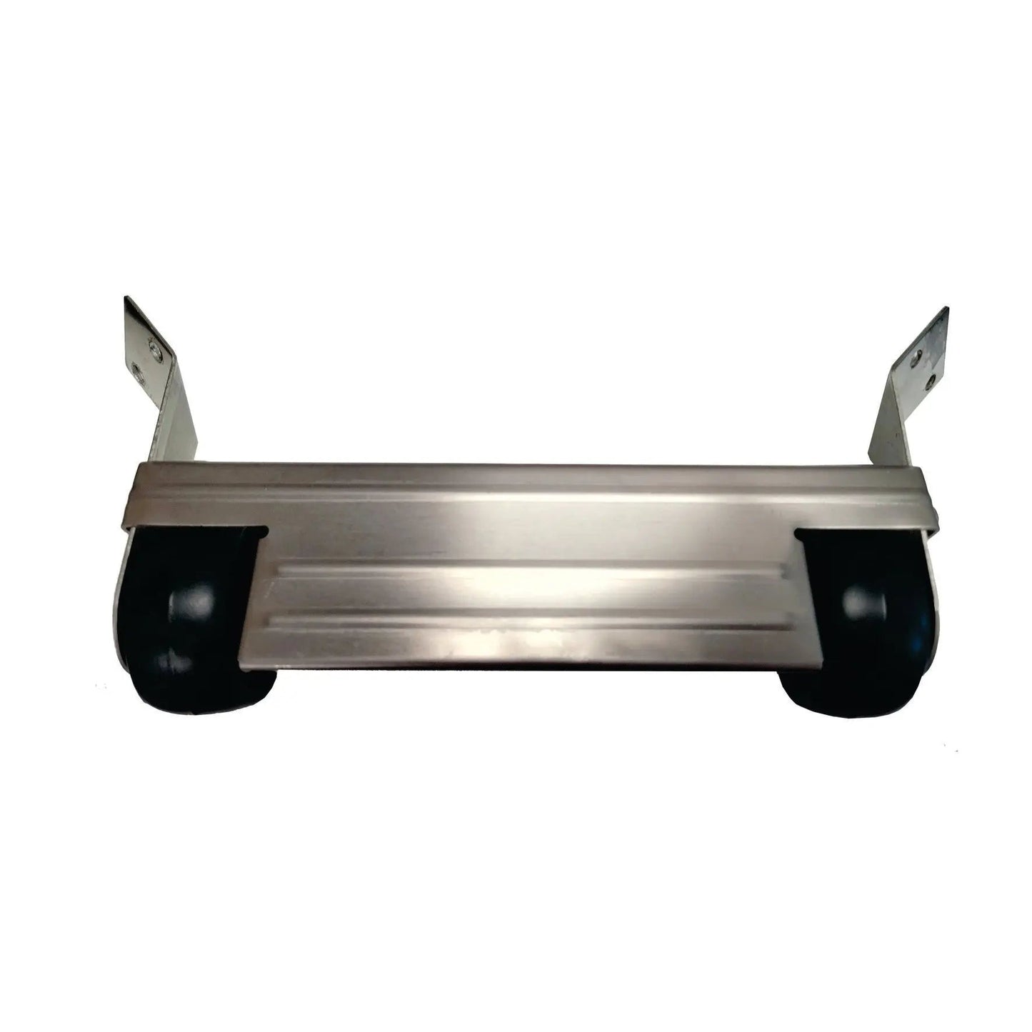 Stainless steel wheel kit with mounting brackets and black wheels for Pro-Series heater on Tampa Home & Garden Store