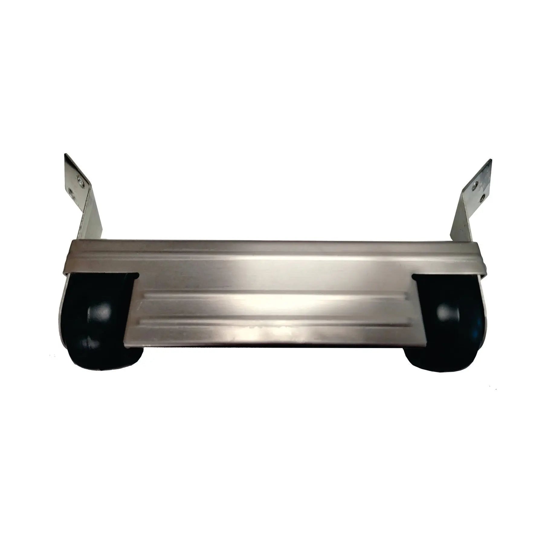 Stainless steel wheel kit with mounting brackets and black wheels for Pro-Series heater on Tampa Home & Garden Store