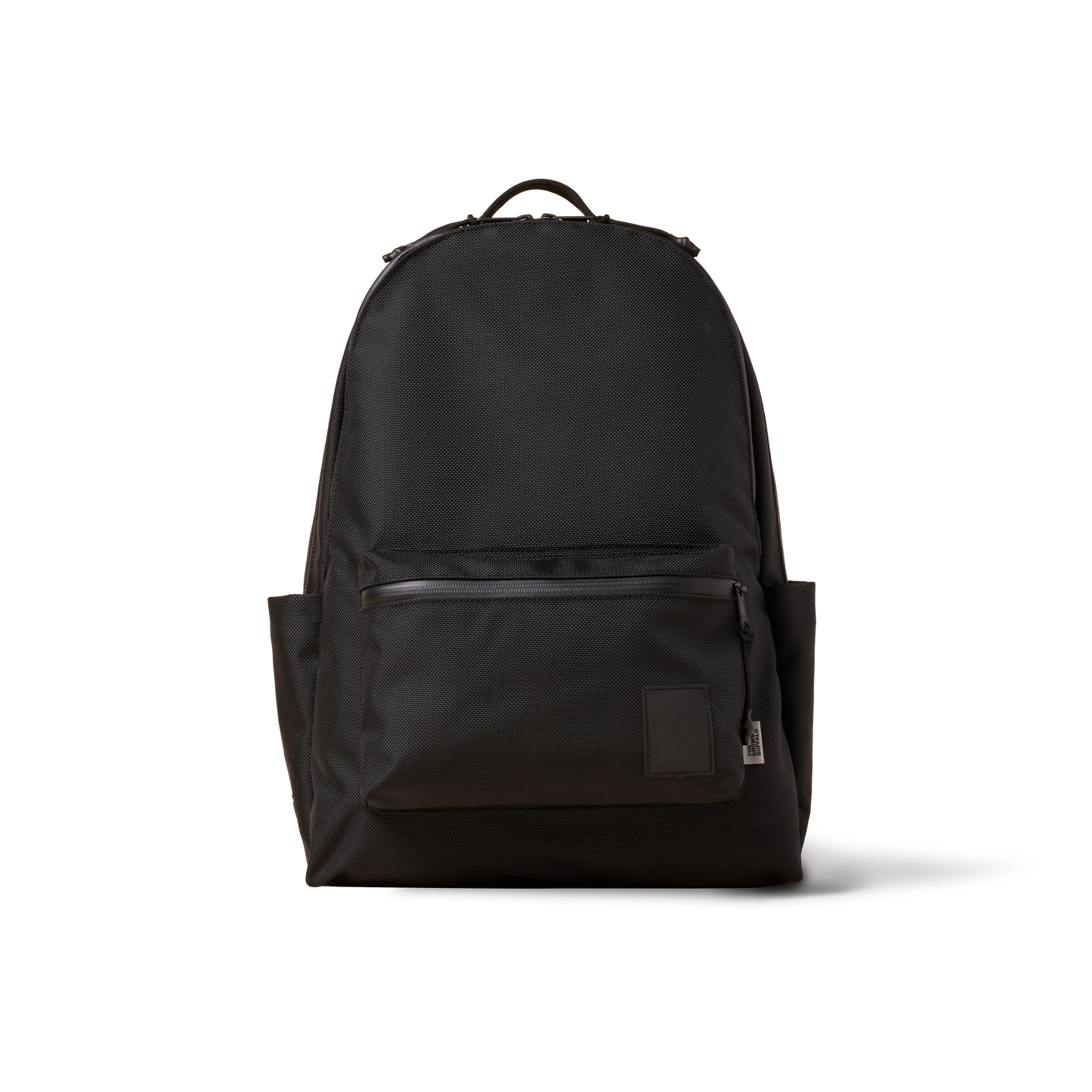 Backpack The Brown Buffalo Standard Issue black durable fabric with front zip pocket on Tampa Home & Garden Store