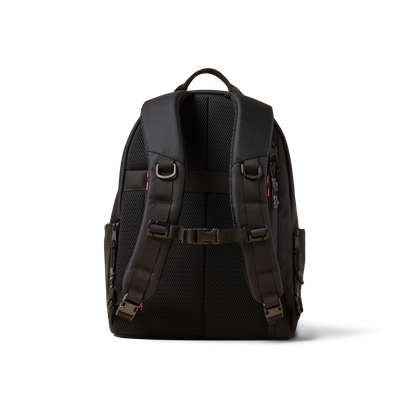 Standard Issue backpack by The Brown Buffalo, black rugged fabric with padded mesh back on Tampa Home & Garden Store