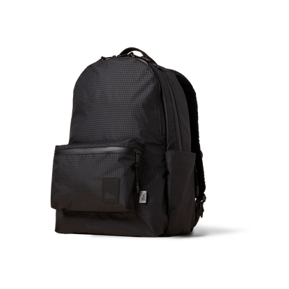 Backpack Standard Issue by The Brown Buffalo, gray grid fabric with top handle and front pocket on Tampa Home & Garden Store