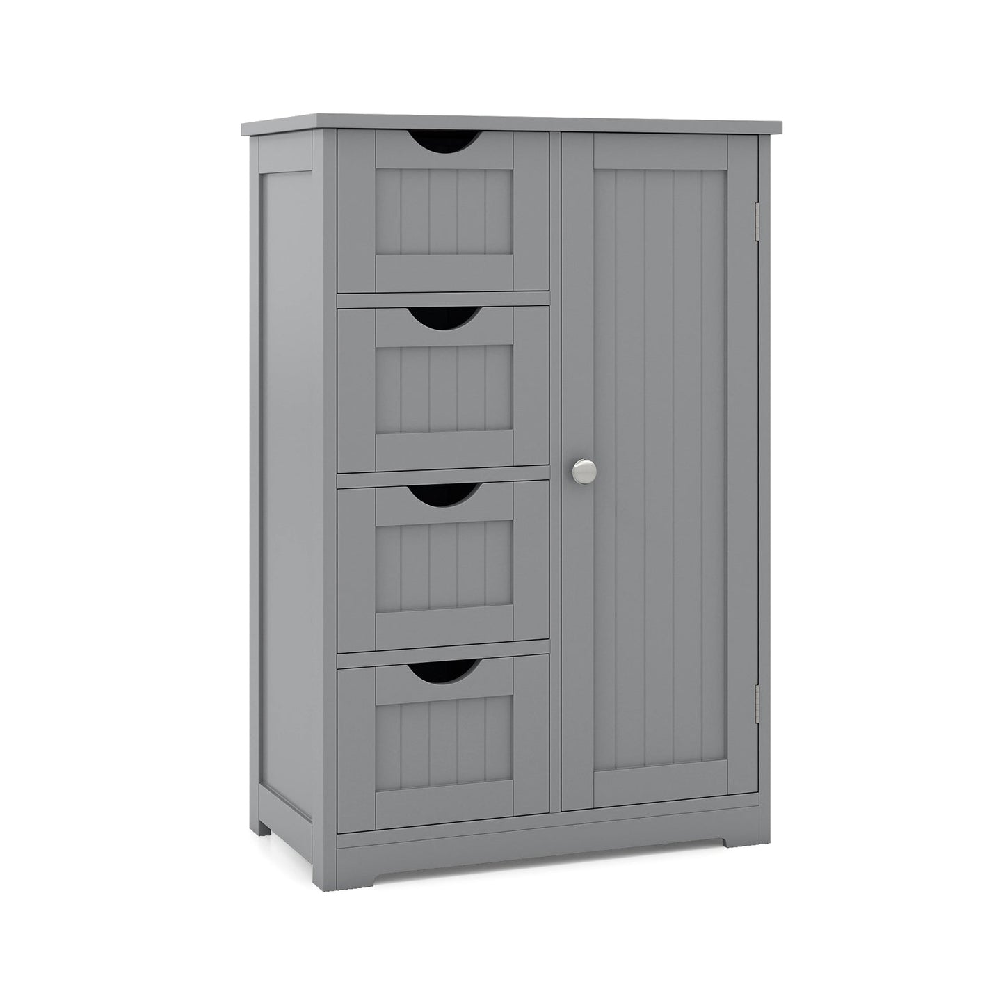 Mueble de madera para interior de pie con 4 cajones - Marrón