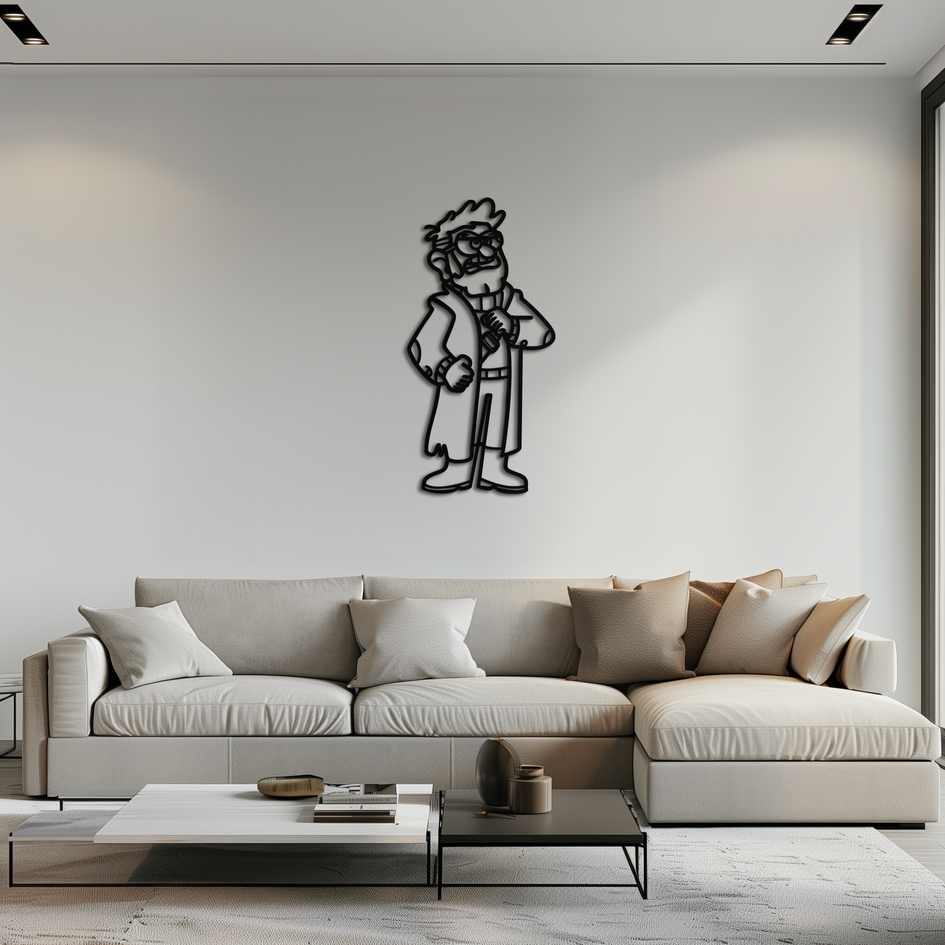 Stanford Pines Metal Wall Art – Gravity Falls-Inspired Silhouette for Fans- KAF664 - Tampa Home & Garden Store