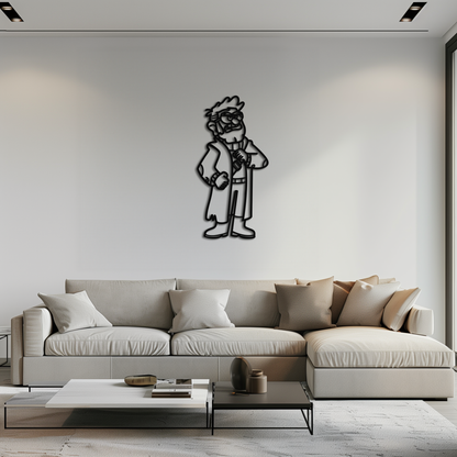 Stanford Pines Metal Wall Art – Gravity Falls-Inspired Silhouette for Fans- KAF664 - Tampa Home & Garden Store