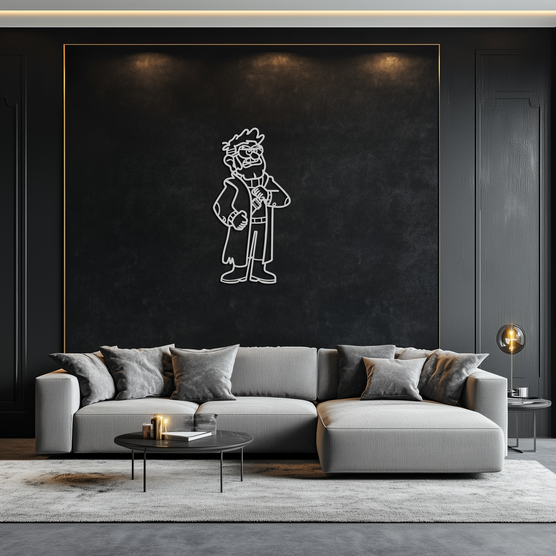 Stanford Pines Metal Wall Art – Gravity Falls-Inspired Silhouette for Fans- KAF664 - Tampa Home & Garden Store