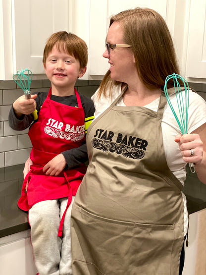 Star Baker Embroidered Apron - Multiple Apron Color/Style Options - Tampa Home & Garden Store