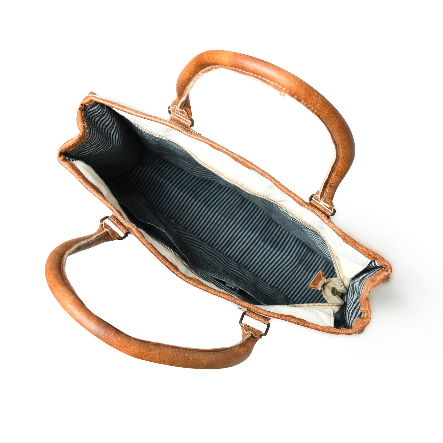 Star Upcycled Canvas Shoulder Tote - Tampa Home & Garden Store