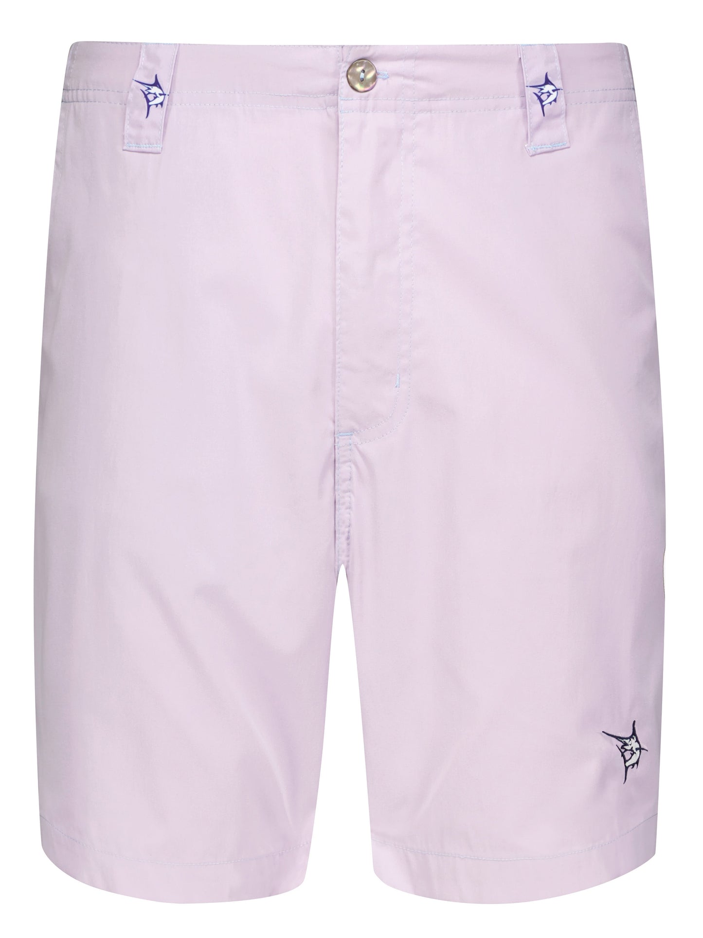 Starboard Shorts pastel lavender by White Water Life with logo belt loops on Tampa Home & Garden Store