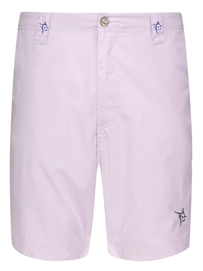 Starboard Shorts pastel lavender by White Water Life with logo belt loops on Tampa Home & Garden Store
