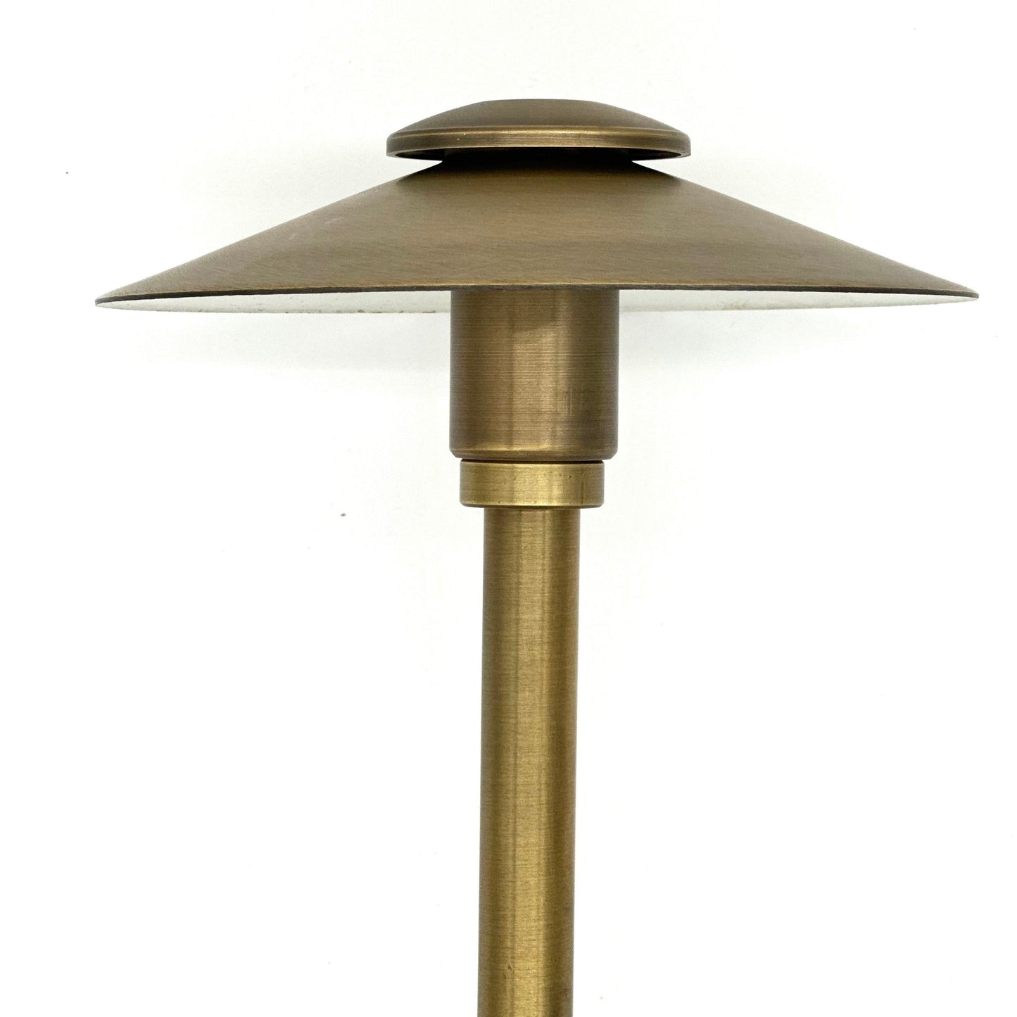 Stelvio Antique Brass Adjustable Path Light Low Voltage Outdoor Lighting - Tampa Home & Garden Store