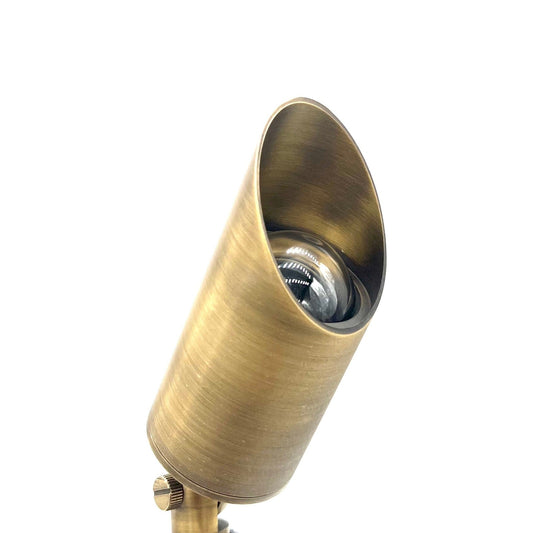 Stelvio Antique Brass Spotlight Low Voltage Outdoor Lighting - Tampa soil911.com