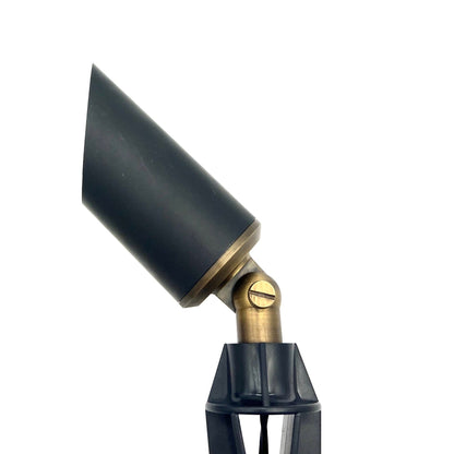Stelvio Black Brass Spotlight Low Voltage Landscape Lighting 12V - Tampa Home & Garden Store