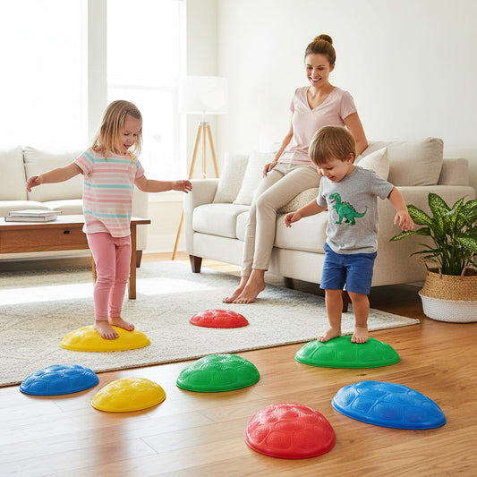Stepping Stones for Kids 8 PCS Non-Slip Toddler Stepping Stones Balance Sensory Toys-Multicolor - Tampa Home & Garden Store