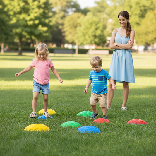 Stepping Stones for Kids 8 PCS Non-Slip Toddler Stepping Stones Balance Sensory Toys-Multicolor - Tampa Home & Garden Store