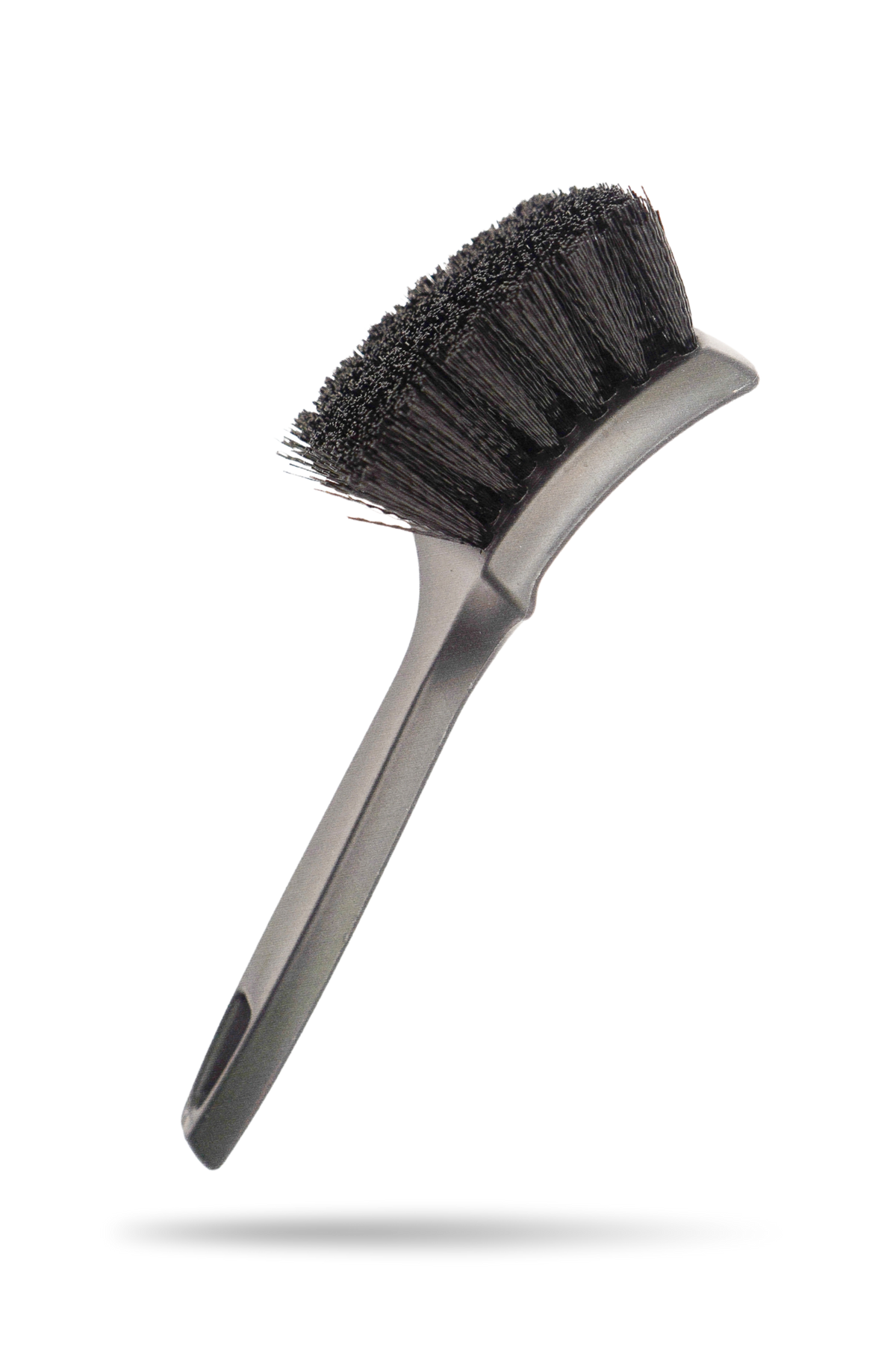 Blackline Car Care stiff tire brush with black bristles and gray handle on Tampa Home & Garden Store