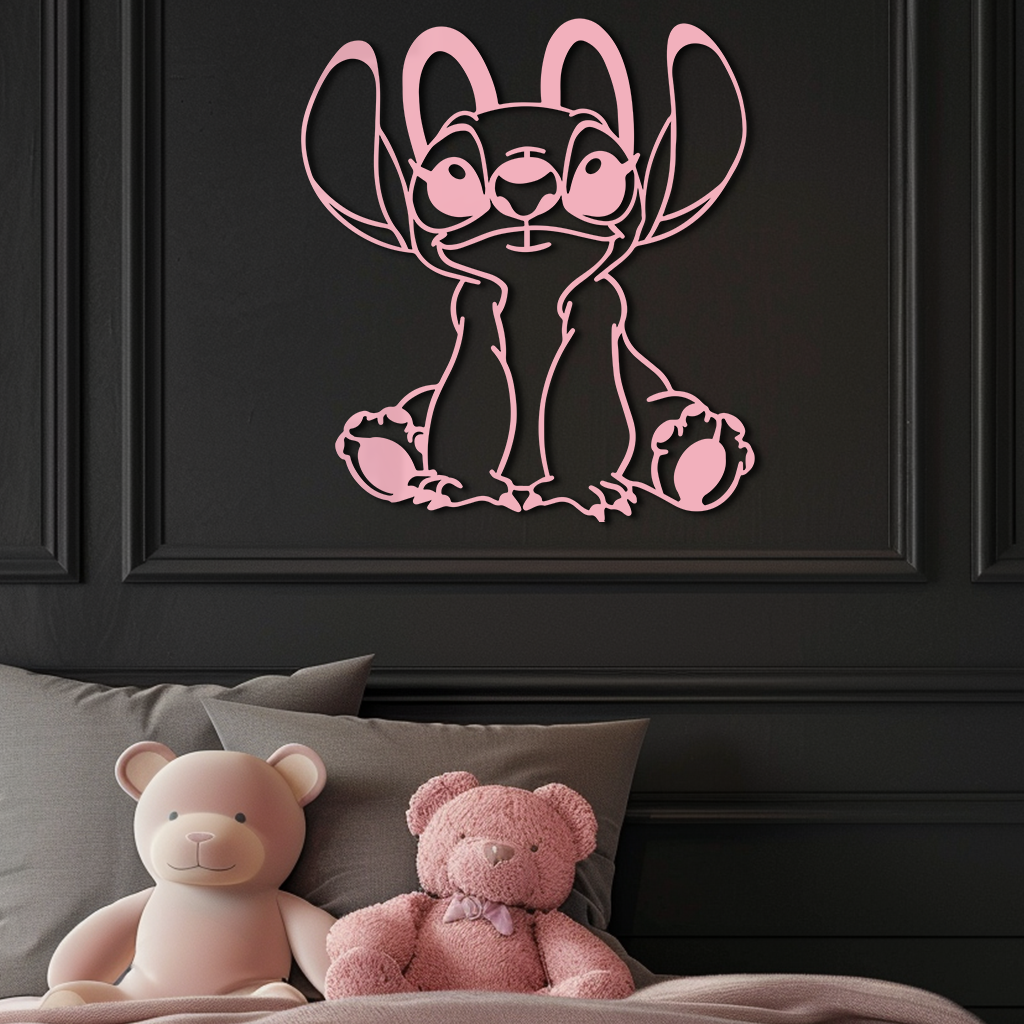 Stitch Silhouette Metal Wall Art – Cute Cartoon Character Design - KAFGP067 - Tampa Home & Garden Store