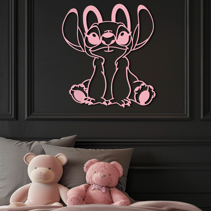 Stitch Silhouette Metal Wall Art – Cute Cartoon Character Design - KAFGP067 - Tampa Home & Garden Store