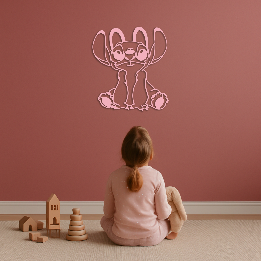 Stitch Silhouette Metal Wall Art – Cute Cartoon Character Design - KAFGP067 - Tampa Home & Garden Store
