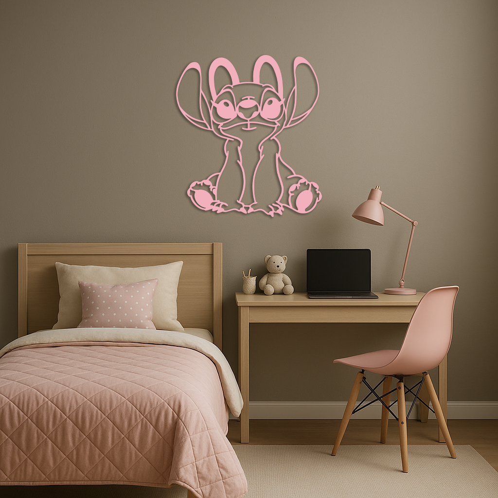Stitch Silhouette Metal Wall Art – Cute Cartoon Character Design - KAFGP067 - Tampa Home & Garden Store