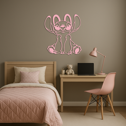 Stitch Silhouette Metal Wall Art – Cute Cartoon Character Design - KAFGP067 - Tampa Home & Garden Store