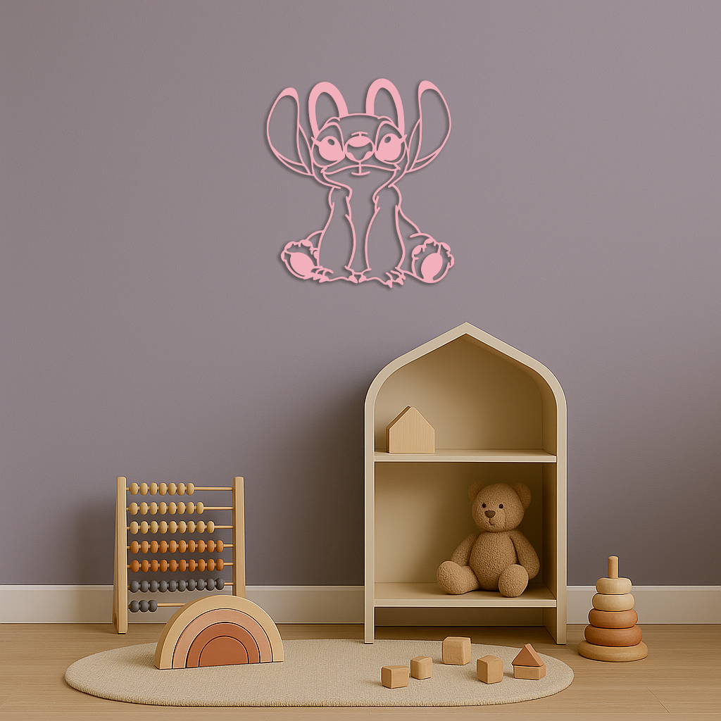 Stitch Silhouette Metal Wall Art – Cute Cartoon Character Design - KAFGP067 - Tampa Home & Garden Store
