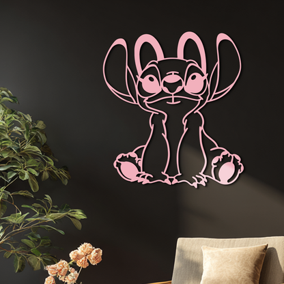 Stitch Silhouette Metal Wall Art – Cute Cartoon Character Design - KAFGP067 - Tampa Home & Garden Store