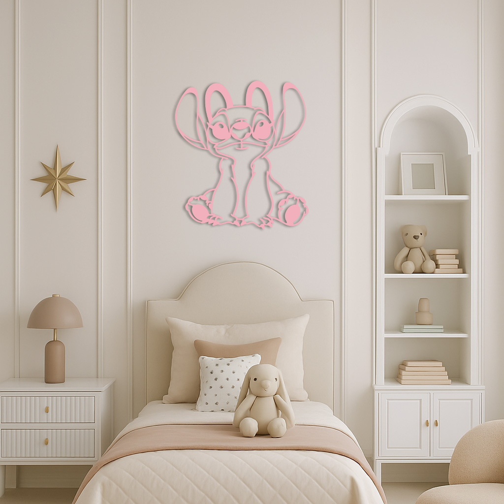 Stitch Silhouette Metal Wall Art – Cute Cartoon Character Design - KAFGP067 - Tampa Home & Garden Store