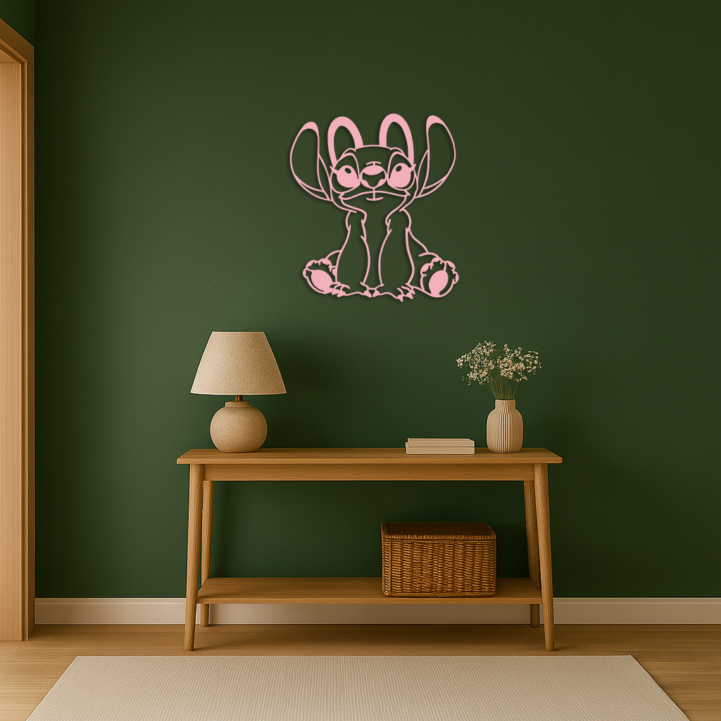 Stitch Silhouette Metal Wall Art – Cute Cartoon Character Design - KAFGP067 - Tampa Home & Garden Store