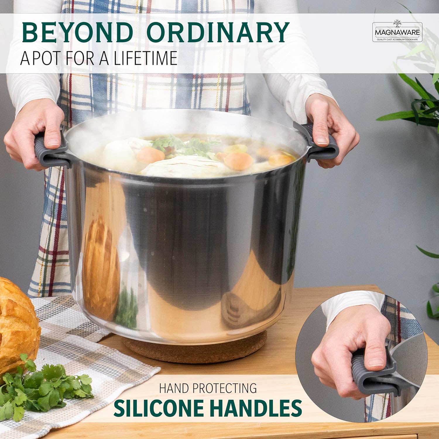 Stock Pot with Lid 18 Quarts - Tampa Home & Garden Store