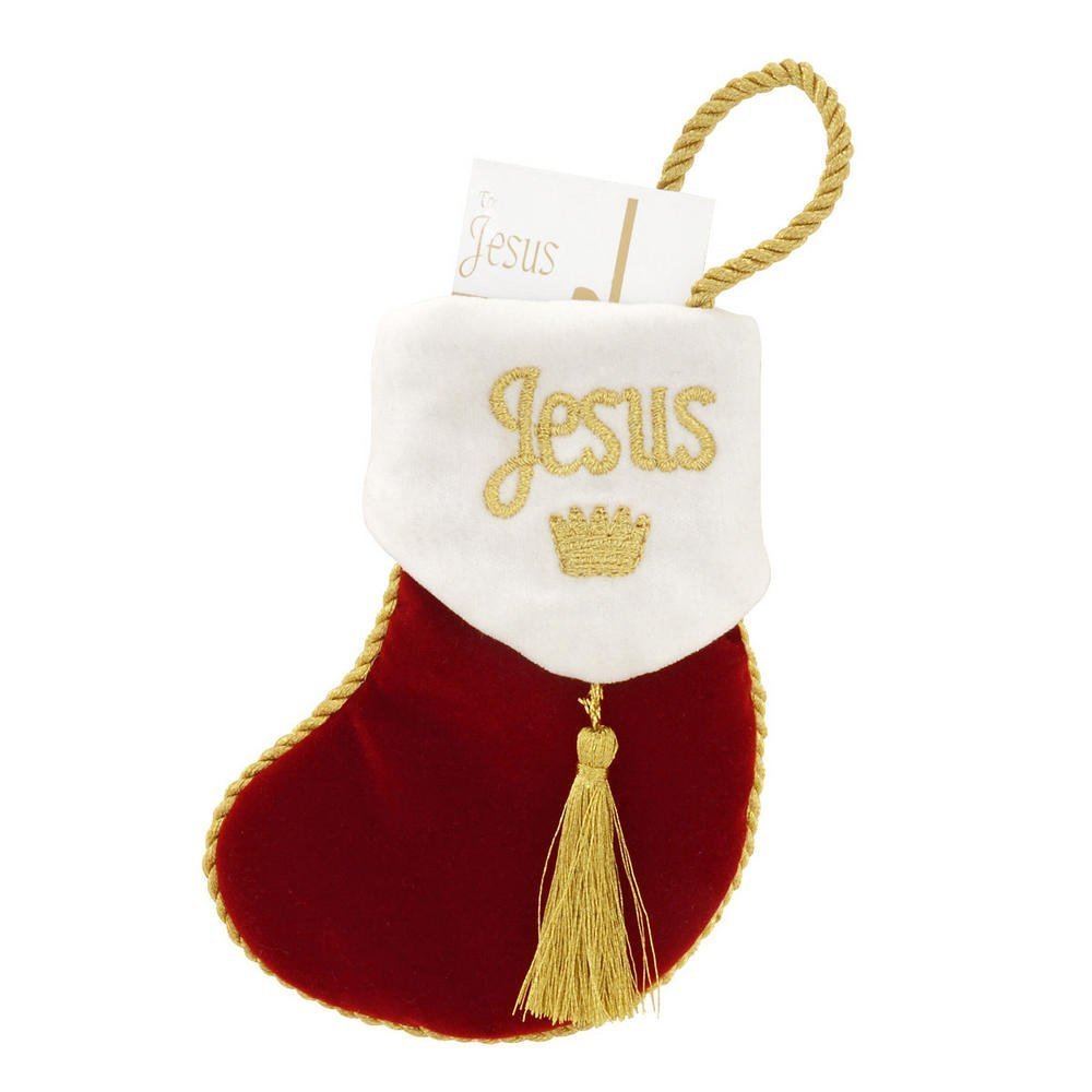 Stocking For Jesus Ornament - 4.5 inch - Tampa Home & Garden Store