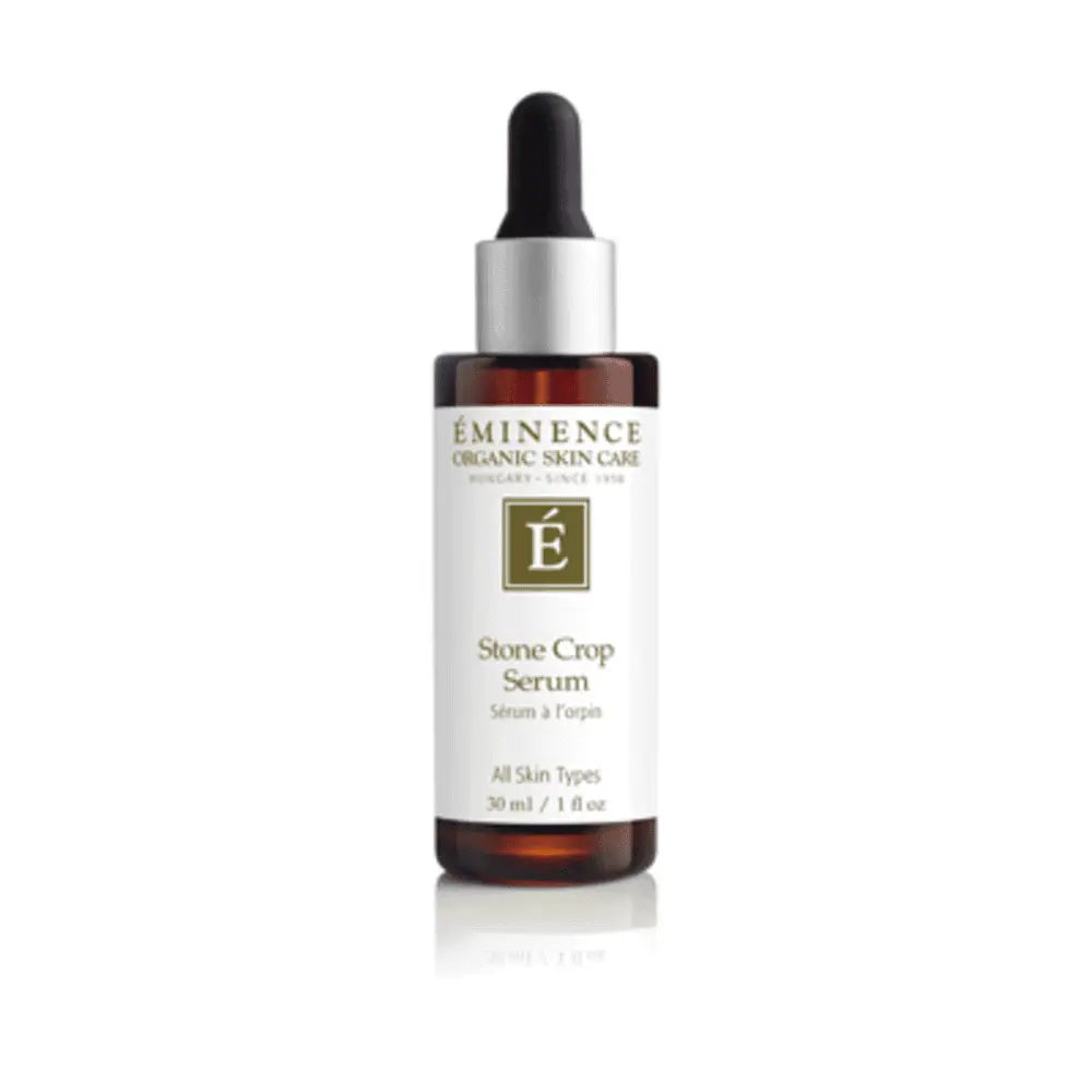 Eminence Stone Crop Serum bottle with dropper, amber glass, 1 oz on Tampa Home & Garden Store