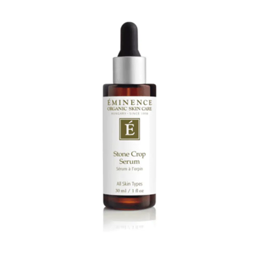 Eminence Stone Crop Serum bottle with dropper, amber glass, 1 oz on Tampa Home & Garden Store