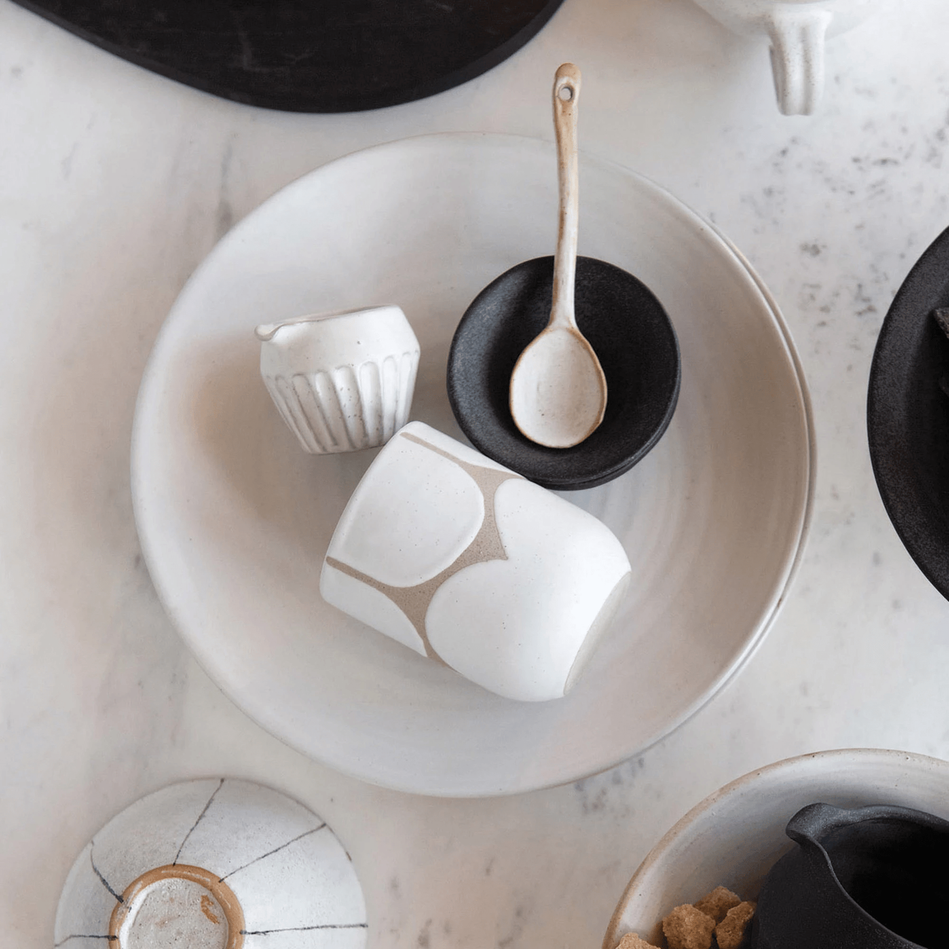 Stoneware Dinner Plate with White Matte Glaze - Tampa Home & Garden Store