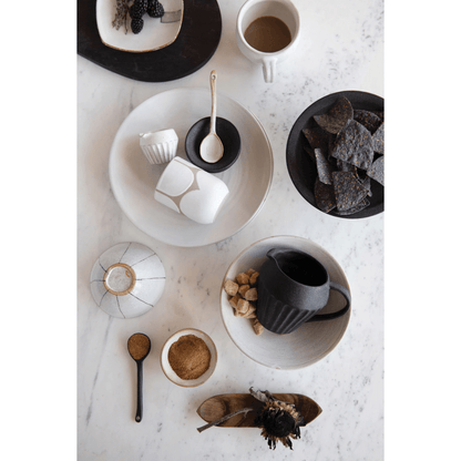 Stoneware Dinner Plate with White Matte Glaze - Tampa Home & Garden Store