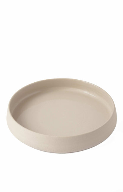 Handmade Stoneware Dinner Plates with High Sides