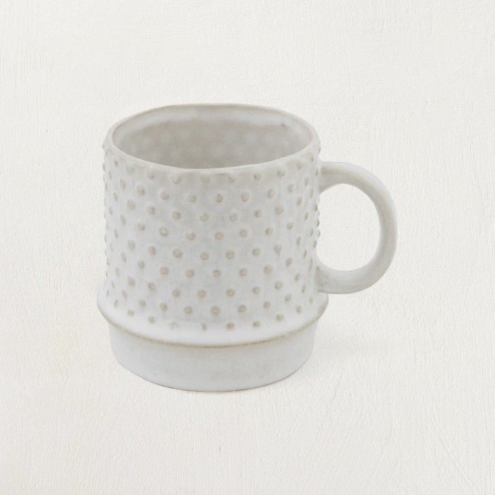 Stoneware Mug with Hobnail Pattern - Tampa Home & Garden Store