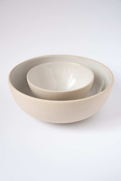 Artisan Stoneware Fruit Bowl and Centerpiece
