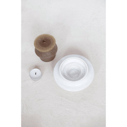 Stoneware Tea Light / Pillar Candle Holder - Tampa Home & Garden Store