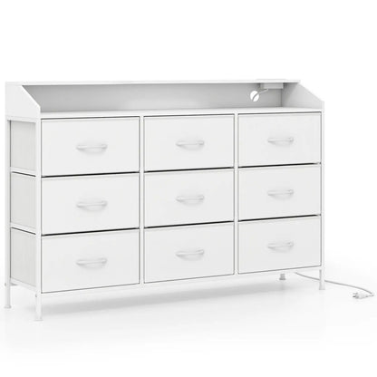 Storage Organizer With LED Lights and 9 Drawers
