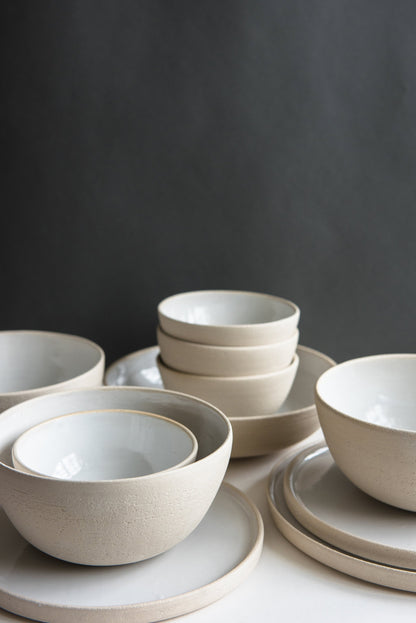 Handmade Stoneware and Ceramic Dinner Set