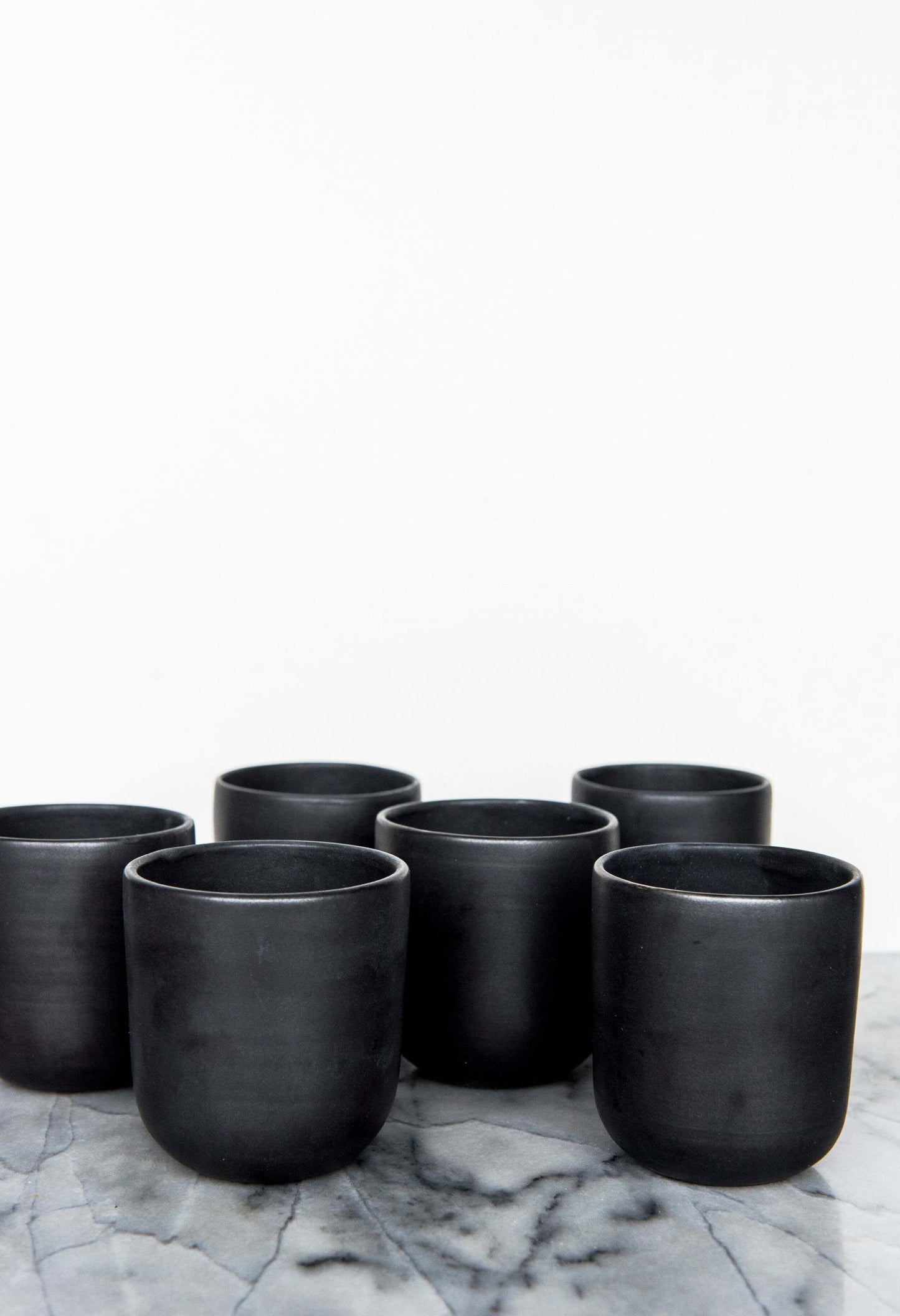 Handmade Black Stoneware Cup For Coffee And Tea