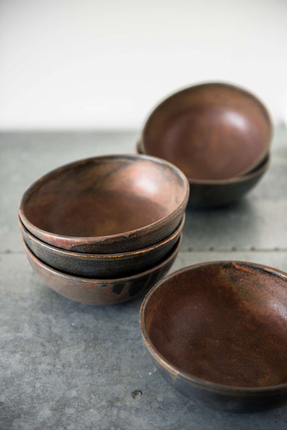 Rust Stoneware Soup Bowl And A Reactive Glaze