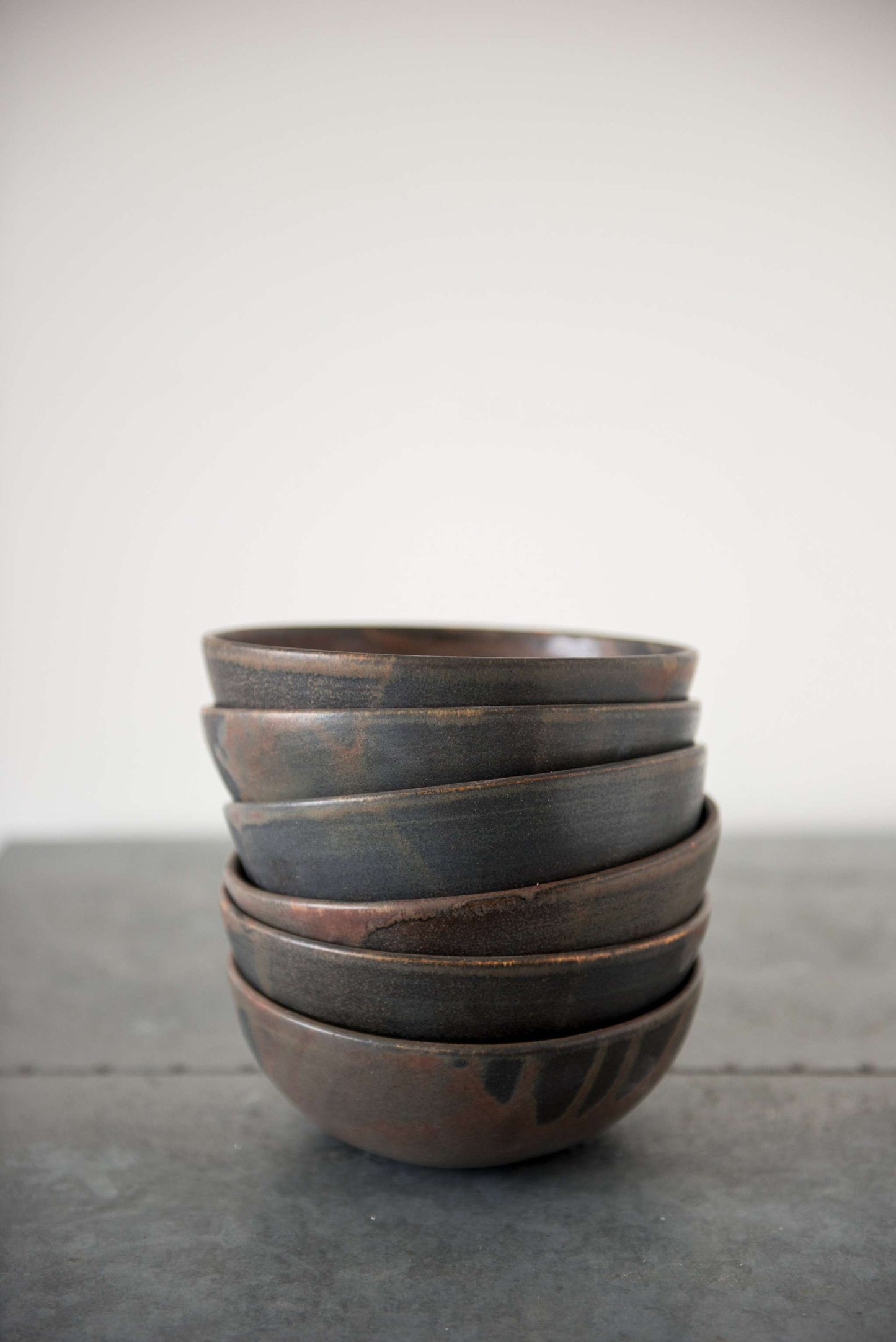 Rust Stoneware Soup Bowl And A Reactive Glaze