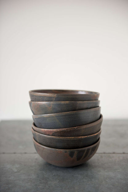 Rust Stoneware Soup Bowl And A Reactive Glaze